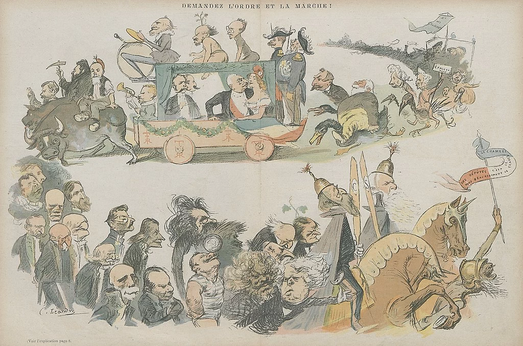 Charles Léandre - Chiedete ordine e marciate! Le Rire, 23 marzo 1895